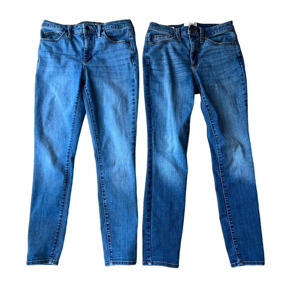 Lot 2 Pair Universal Thread High Rise Skinny Jeans size 6 28R 28 R - Picture 1 of 7
